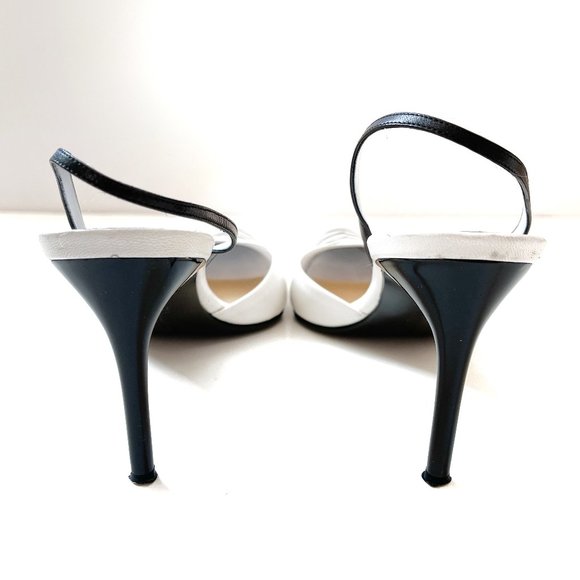 Ralph Lauren - Slingback Chevron Stripe Pumps - Picture 5 of 10